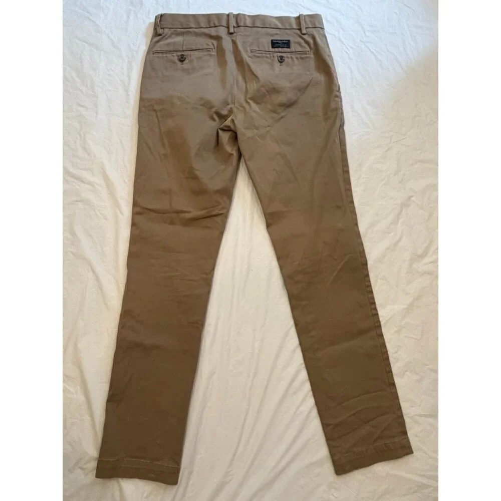 Banana Republic Pants Men's 31x32 Tan Fulton Chino Flat Front